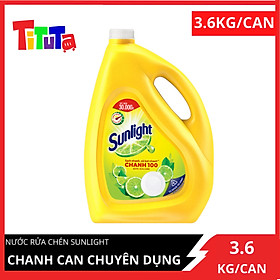 Nước Rửa Chén Sunlight Chanh Dạng Chai 3.8kg