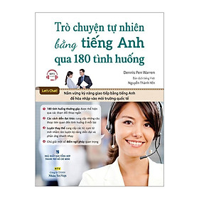 Sách - Trò Chuyện Tự Nhiên Bằng Tiếng Anh Qua 180 Tình Huống (Kèm CD) - Nhân Trí Việt