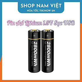 Mua Pin AA Lithium-ion 1.5V Cho Karaoke  Đèn Pin - Pin Sạc Nhanh Cổng USB