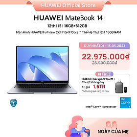 Mua Máy Tính Xách Tay HUAWEI MateBook 14 (16GB/512GB) | Intel Core i5 Thế Hệ Thứ 12 | Màn Hình HUAWEI 3:2 Fullview 2k | Nút Nguồn Vân Tay | Hàng Chính Hãng