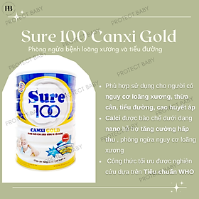 Sữa hỗ trợ xương khớp SURE 100 CANXI GOLD 900g