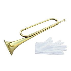 BB Bugle Brass Musical Instrument Trumpet for Orchestra Parties Beginners