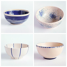 Mua Bộ 4 bát ăn cơm size S - D11H05cm | TuHu Ceramics - Combo 03