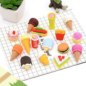 COMBO 5 Cục Tẩy Bút Chì Nhiều Hình Dáng Yêu Cho Bé - Tặng 1c bút bi hình thú ( giao ngẫu nhiên )