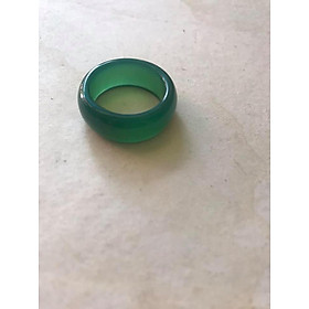 CHIẾC NHẪN SIZE 20M CAO 9MM3 DẦY 3MM6 NAM MỘC HỎA MÀU NHÂN XANH TƯƠI ĐẸP