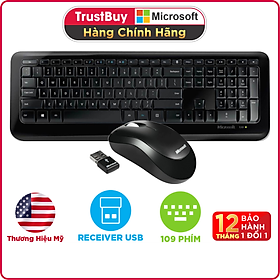 Mua Bộ Bàn Phím Và Chuột Không Dây Wireless Microsoft 850 - PY9-00018 - Hàng Chính Hãng