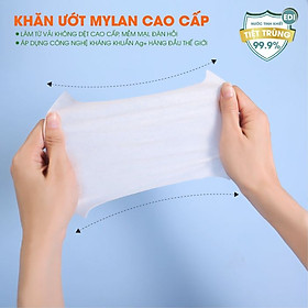 Lốc 8 Gói Khăn Ướt Mini MyLan Không Mùi Không Hoá Chất An Toàn Cho Da Nhảy Cảm