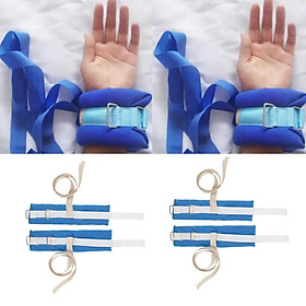 Quick-Release Limb Holders, Padded Ankle and Wrist Restraint Strap for Bed - 4 Pieces