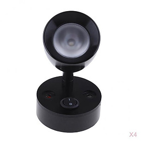 4pcs Waterproof Led Reading Swivel Light Interior Desk Lamp for Boat, Camper