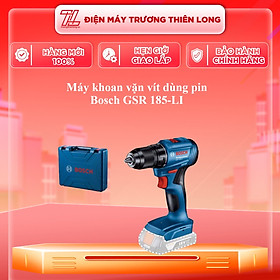 Máy khoan vặn vít dùng pin Bosch GSR 185-LI và Phụ kiện