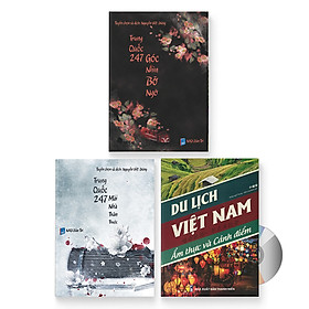 Nơi bán Combo 3 sách: Trung Quốc 247: Góc nhìn bỡ ngỡ (Song ngữ Trung - Việt có Pinyin) + Trung Quốc 247: Mái nhà thân thuộc (Sách song ngữ Trung - Việt có phiên âm) + Du lịch Việt Nam - Ẩm thực và Cảnh điểm + DVD quà tặng - Giá Từ -1đ