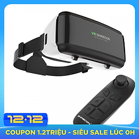 Kính thực tế ảo VR Shinecon G06 + Remote bluetooth SC-B03 (hàng nhập khẩu)
