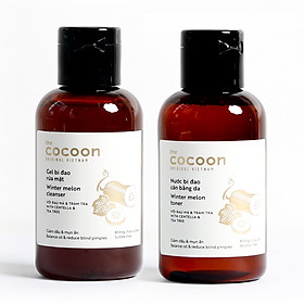 Bộ gel rửa mặt bí đao cocoon 140ml + Toner nước cân băng da bí đao cocoon 140ml