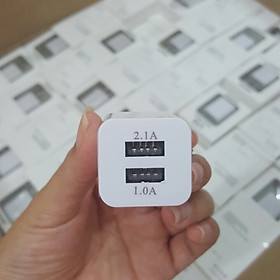  CỦ SẠC USB 2 CỔNG MÀU TRẮNG 