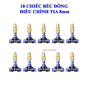 10 chiếc Béc phun sương dập bụi chống tắc kết nối ống 8mm