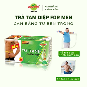 Trà Tam Diệp For Men Thanh Nhiệt Hỗ Trợ Giảm Cân Giữ Dáng - Hùng Phát Thương Hiệu 35 Năm