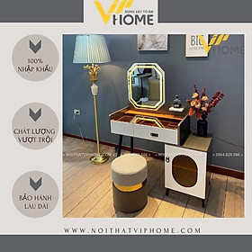 Mua Bàn trang điểm  bàn phấn kèm gương tích hợp đèn LED kèm nút cảm ứng thông minh và ngăn kéo để đồ tện lợi BTD-00116