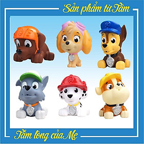 Bộ Paw Patrol Những Chú Chó Cứu Hộ Bằng Cao Su Phun Nước - Đồ Chơi Nhà Tắm