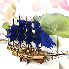 Mua Mô hình tàu thuyền gỗ trang trí tàu chở hàng sang trọng France II - Thân tàu dài 40cm