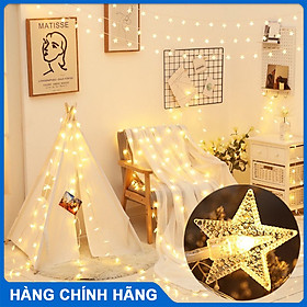 Dây đèn LED trang trí nhà cửa hình ngôi sao không chớp nháy trang trí phòng, nội thất, khung tranh phòng ngủ