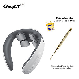 Máy mát xa cổ không dây CkeyiN AM275 4D tích hợp giọng nói thông minh điều khiển từ xa 6 chế độ tiện dụng