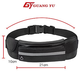 Túi đeo bụng chạy bộ chống nước Guang Yu , đai đeo điện thoại chạy bộ phản quang cao cấp - Màu Xanh