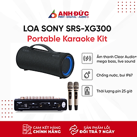 Mua Loa Karaoke Di Động Sony SRS-XG300 Portable Karaoke Kit (1 Loa Sony SRS-XG300 + 1 Vang số Acnos MI30 + 2 micro UHF) - Hàng Chính Hãng