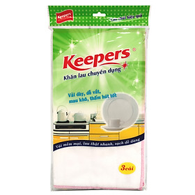 Mua Khăn Lau Chuyên Dụng Đa Năng Keepers 35x30cm 3 Cái/Bao