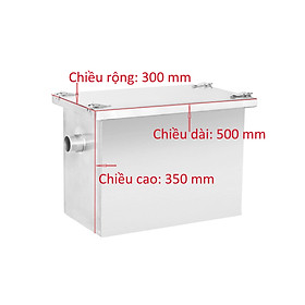 Bể tách mỡ nhà hàng thể tích 50 lít