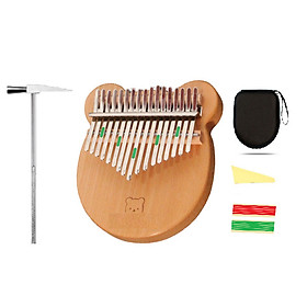 Mua Đàn kalimba 17 phím Gấu Caloway-M17 Tặng hộp chống sốc phụ kiện búa chỉnh âm stick dán màu stick dán nốt