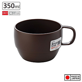 Cốc lùn uống nước Inomata 350ml có quai cầm - Nội địa Nhật Bản