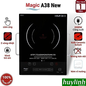 Bếp hồng ngoại đơn Magic Korea A38 New - 2000W - Hàng chính hãng