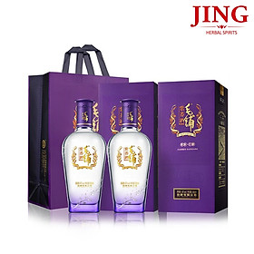 Combo 2 hộp rượu MAOPU kiều mạch tím 45% Vol 500ml tặng 1 túi đựng