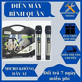 Mua Micro không dây A1 - Hát hay - Kết nối phạm vi rộng - Sử dụng Pin sạc - Hàng chính hãng