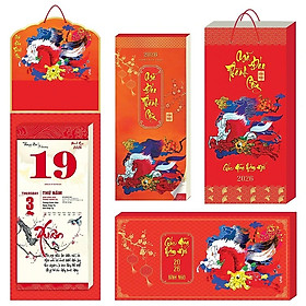 Lịch Tết 2026 - Trọn bộ Bloc Siêu Cực Đại Đặc Biệt NN17, Bloc  Nghệ Thuật Thư Pháp, Mã Đáo 20x48cm