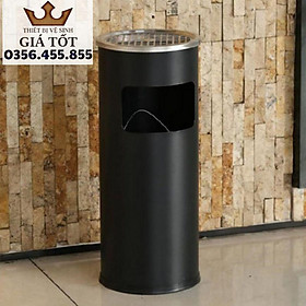 Mua Thùng rác inox gạt tàn tròn cao cấp hàng loại 1