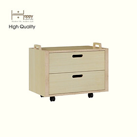 Mua HAPPY FURNITURE   Gỗ tự nhiên   Tủ lưu trữ 2 ngăn kéo gỗ Plywood - GAMOR   THK_203   60cm x 40cm x 50cm DxRxC