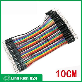 Mua Dây Nối 40P 7 Màu Dài 10Cm ( 2 Đầu Đực Cái )