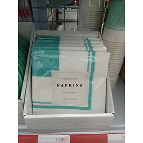 Mua Khăn giấy ăn 33X33cm Xanh Nhạt 20 cái mỗi bộ Uncle Bills YT0069