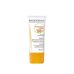 Kem chống nắng ngăn ngừa tăng sắc tố da dành cho da sau điều trị laser Bioderma Photoderm Laser SPF 50+ 30ml (Nhập khẩu)