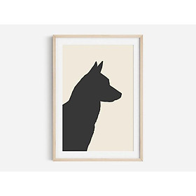 Tranh treo tường | Tranh nghệ thuật trừu tượng - Dog Print, Modern wall art, Animal print, Dog Lovers art