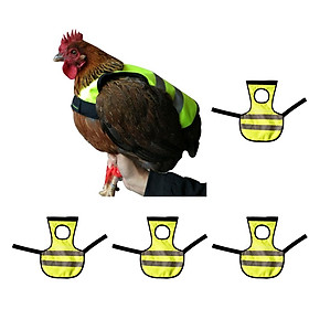 4pcs Breathable Pet Vest Chicken Hen Saddle For Chicken Hen Bright Color