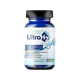 UltraH2 Molecular Hydrogen Tablet, Rich Hydrogen Magnesium Water Supplement, Increase Cell Energy & Immunity Enhancement, Therapeutic Antioxidant Support, Speed Up Recovery, Regular Flavor, 60 Tablets