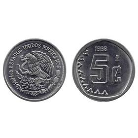 Mua Xu quốc gia Bắc Mỹ 5 cent Mexico