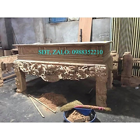 Sập thờ gỗ gụ lào chân 18cm