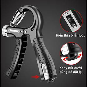 Kìm Bóp Tay, Kìm Tập Cơ Tay, Dụng Cụ Tập Gym Tại Nhà Điều Chỉnh Lực Có Đếm 10-60kg
