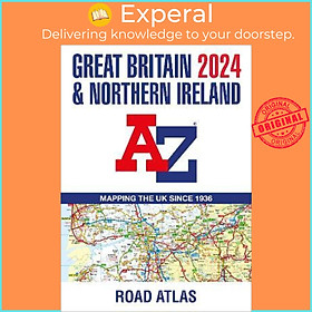 Hình ảnh Sách - Great Britain & Northern Ireland A-Z Road Atlas 2024 (A3 Paperback) by A-Z Maps (UK edition, paperback)