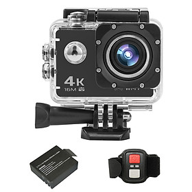4K / 30FPS Camera hành động thể thao Ultra HD 16MP 2 inch Màn hình hiển thị LCD lớn 170 độ WiFi góc rộng 2.4G Máy quay phim DV điều khiển từ xa không dây