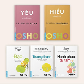 Sách  Combo OSHO Yêu + Hiểu + Đạo + Trưởng Thành + Hạnh Phúc Tại Tâm (5 cuốn) - First News - BẢN QUYỀN