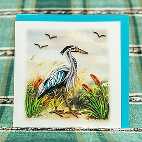 Thiệp Giấy Xoắn Chủ Đề Chim -NCC-B1509